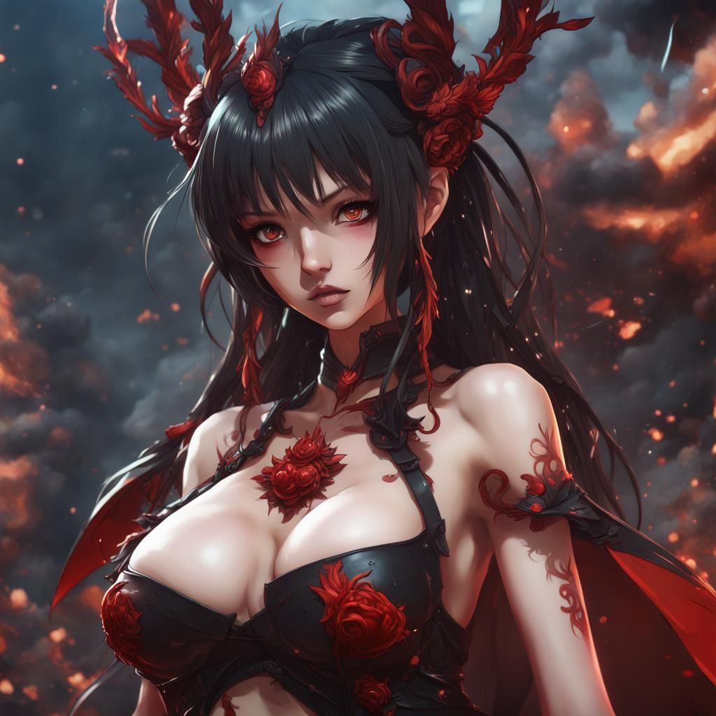 Anime Girl: Detailed Fantasy Concept Art