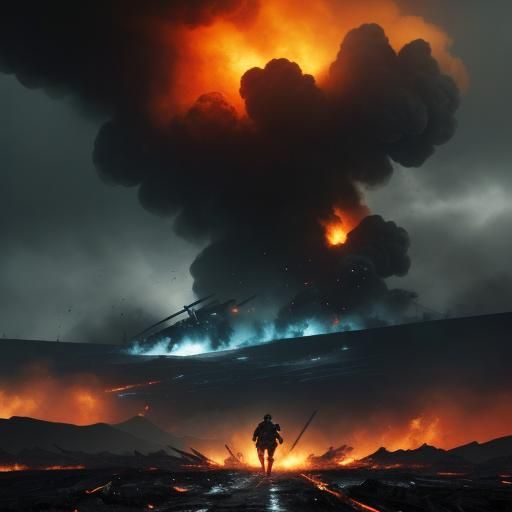 Apocalyptic Battlefield: World War 3 Landscape