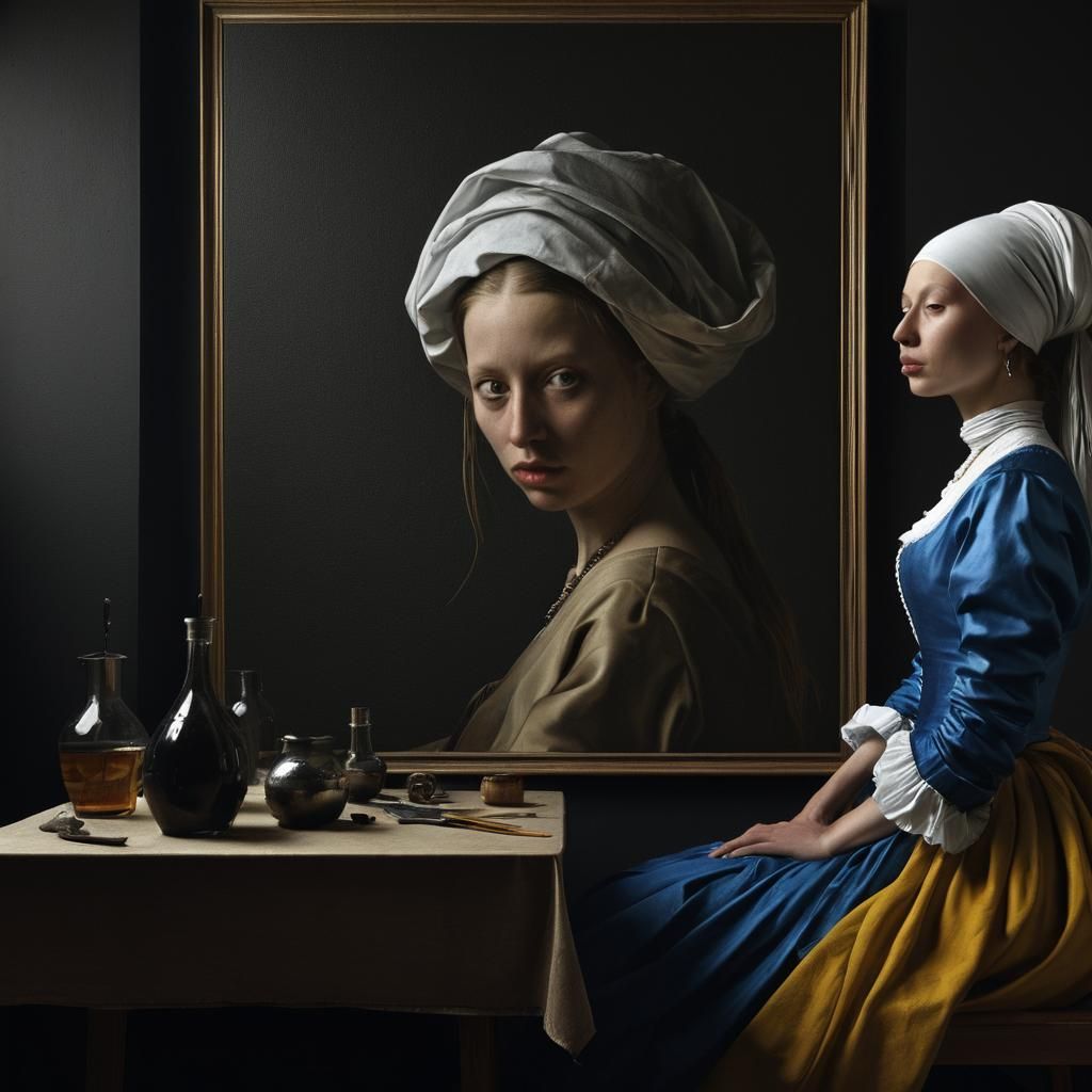 Abstract 17th Century Portraits in Matte Painting Style