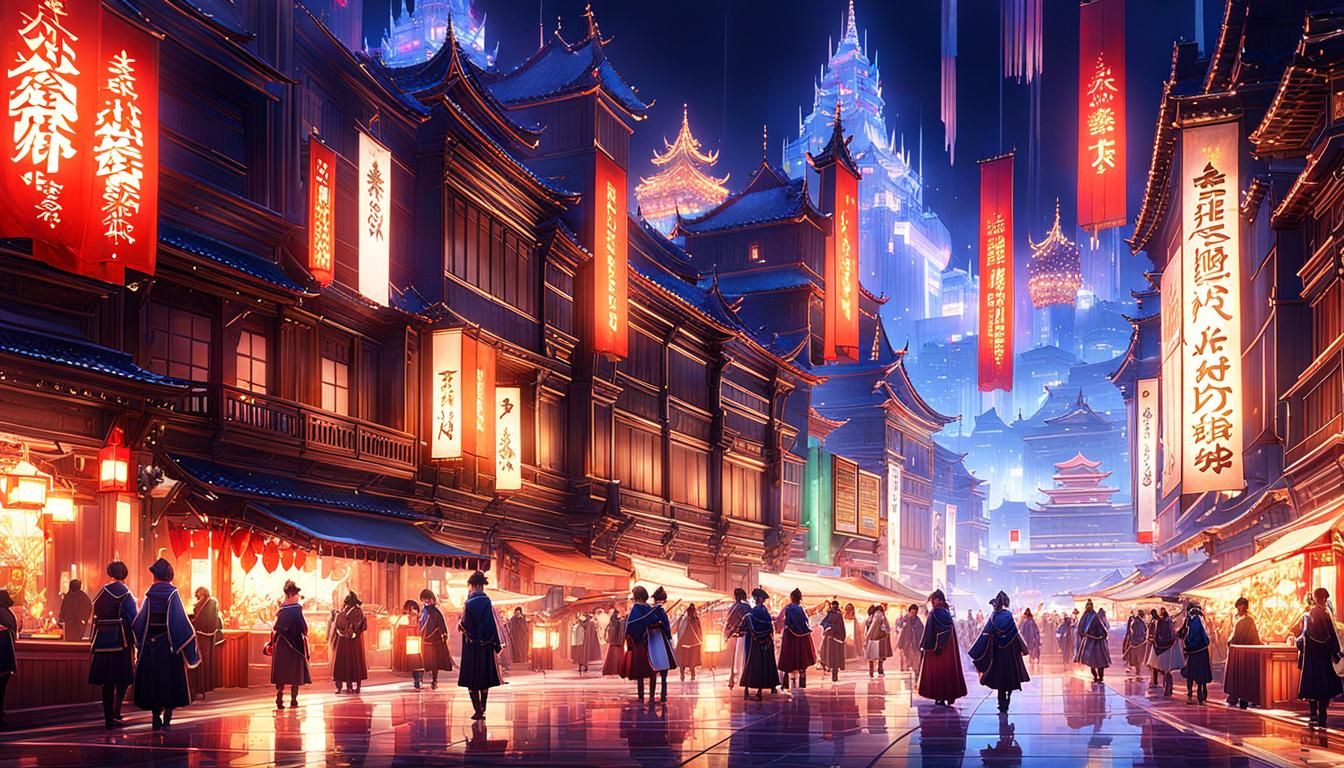 Magical Festival of Lights: Anime Concept Art
