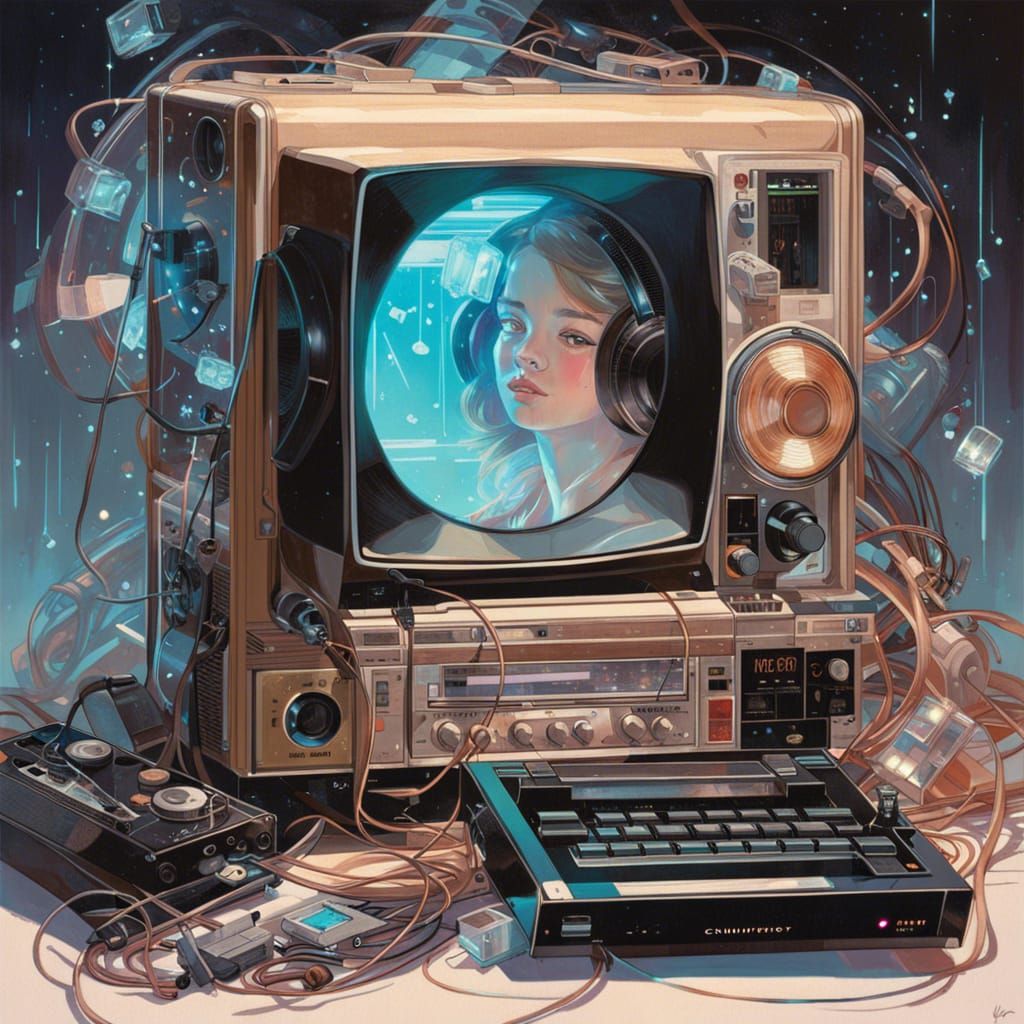 Vintage Tech Infused with Futuristic Nostalgia