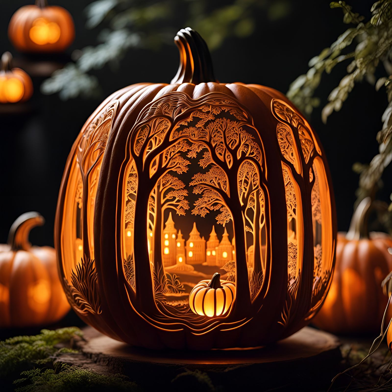 Halloween Town Pumpkin Carving