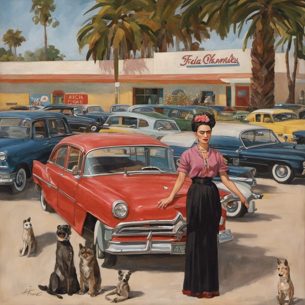 Frida Kahlo's Surreal Used Car Dealership