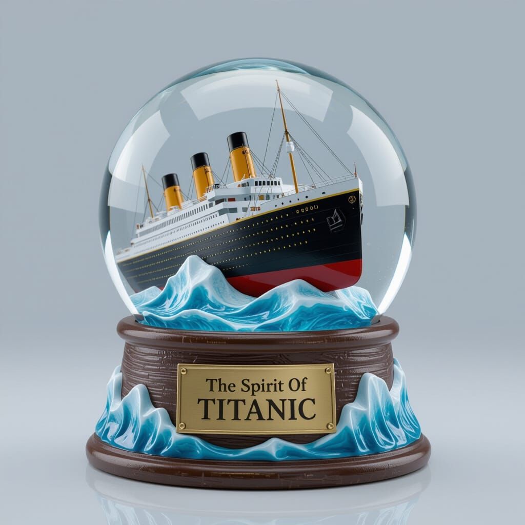 Titanic Snow Globe Product Photo