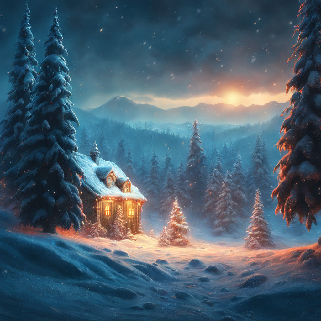 Twisted Christmas Elf in a Snowy Winter Wonderland