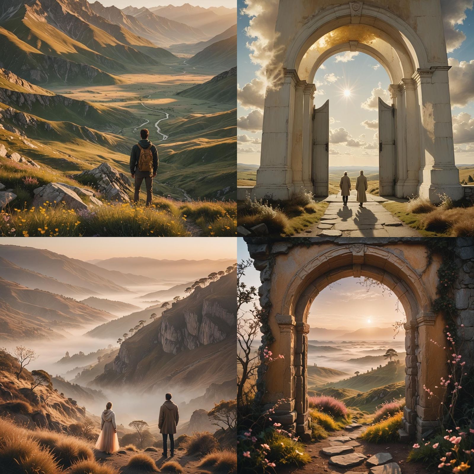 Pensive Person Contemplates the Afterlife in Dreamy Photo