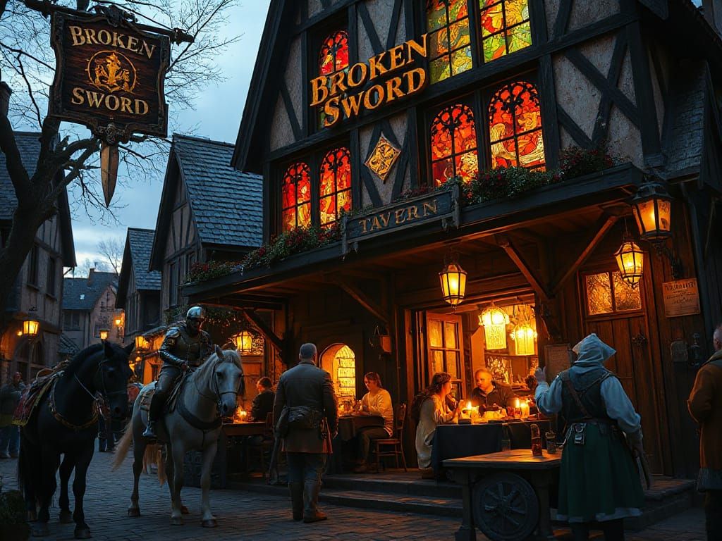 "Broken Sword" tavern