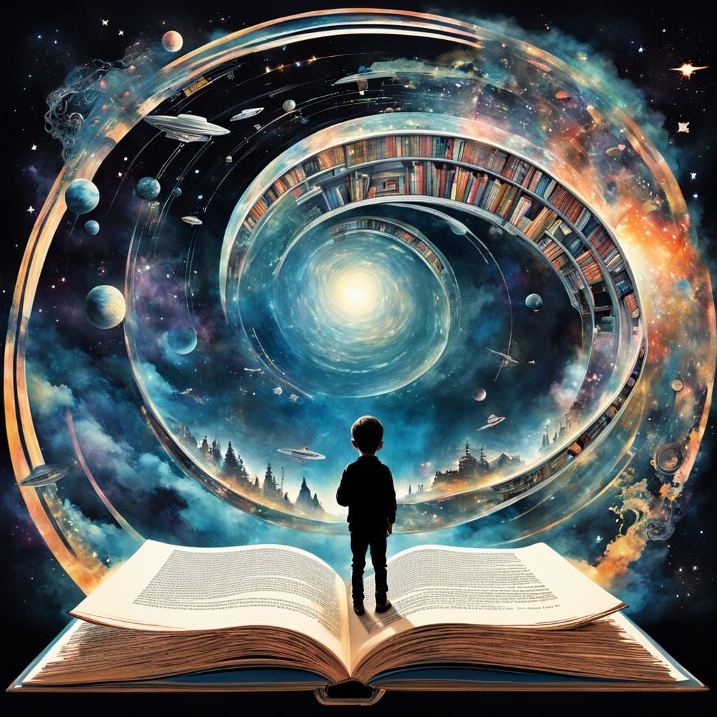 Cosmic Reader Embarks on Intergalactic Journey