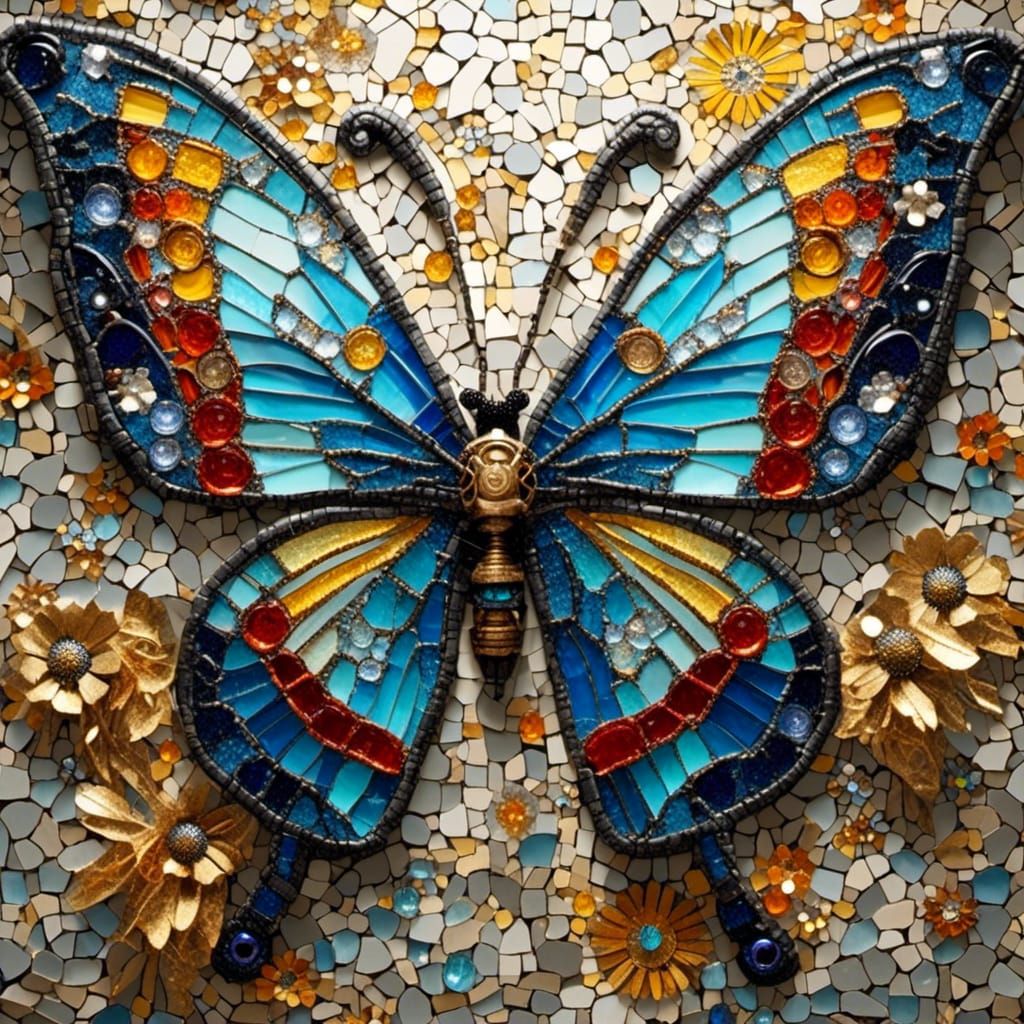 Butterfly mosaic