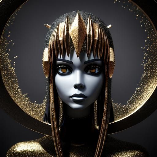 Psychedelic Wineglass in Vibrant 3D Rendering