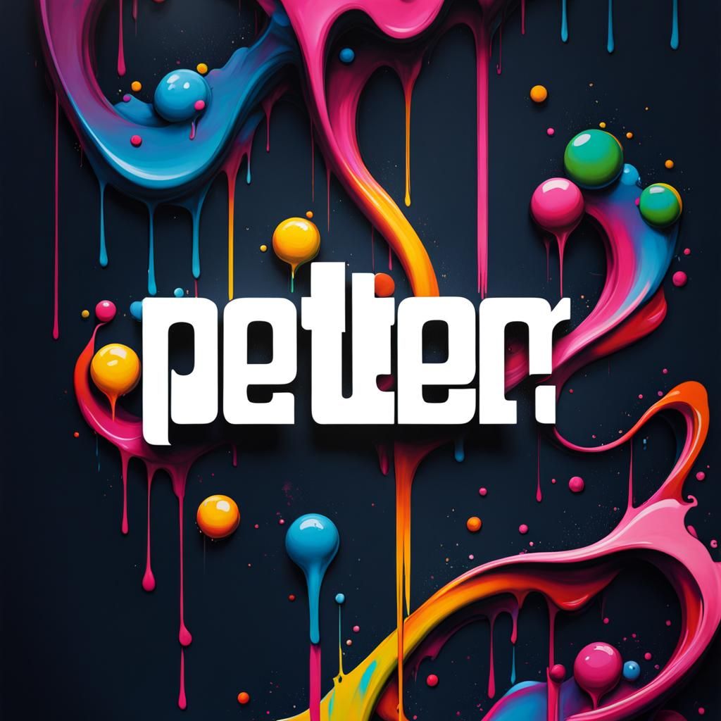 Graffiti Art of the Word "PETER"