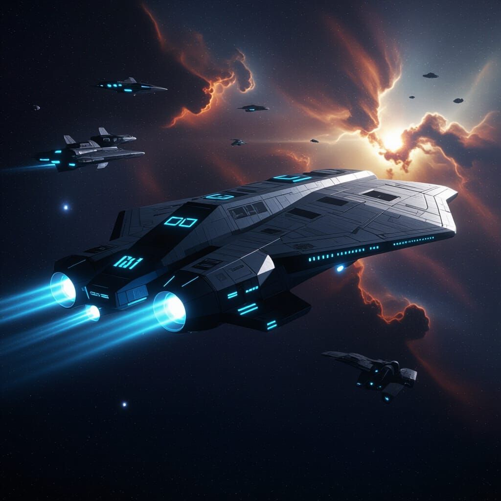 Massive 3I Atlas Spaceship in Deep Space