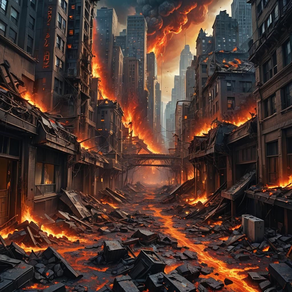 Apocalyptic Cityscape Concept Art