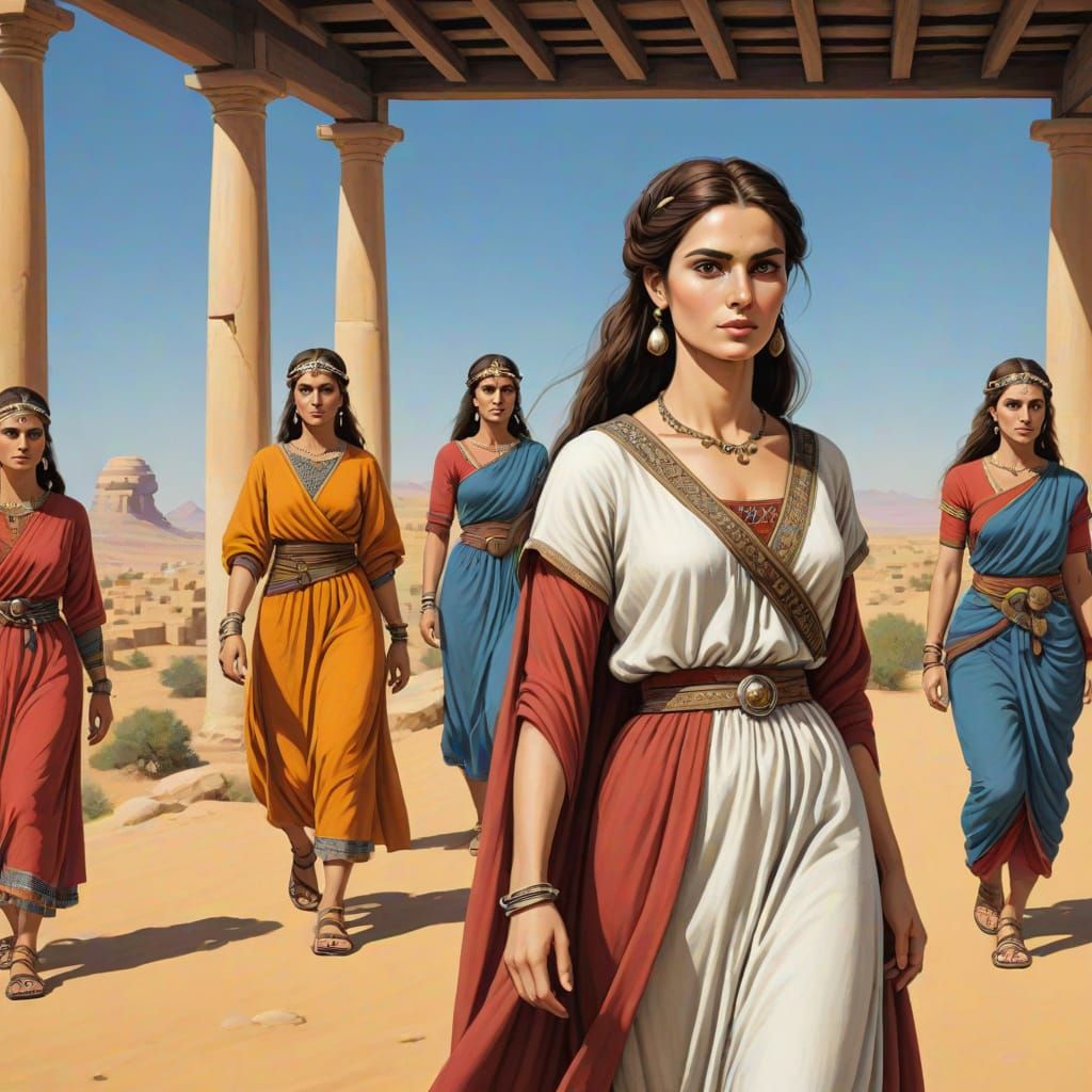 Viking Era Woman in Traditional Attire