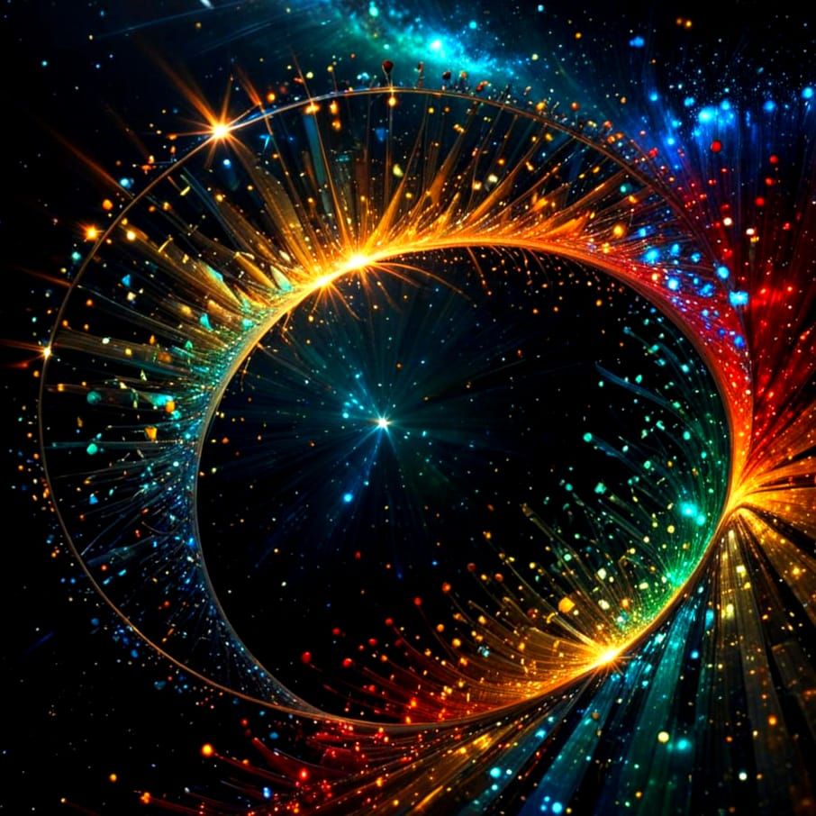 Celestial Harmony in Vibrant Colors