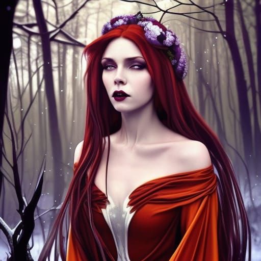 High Gothic Vampire Queen in Thorn Forest