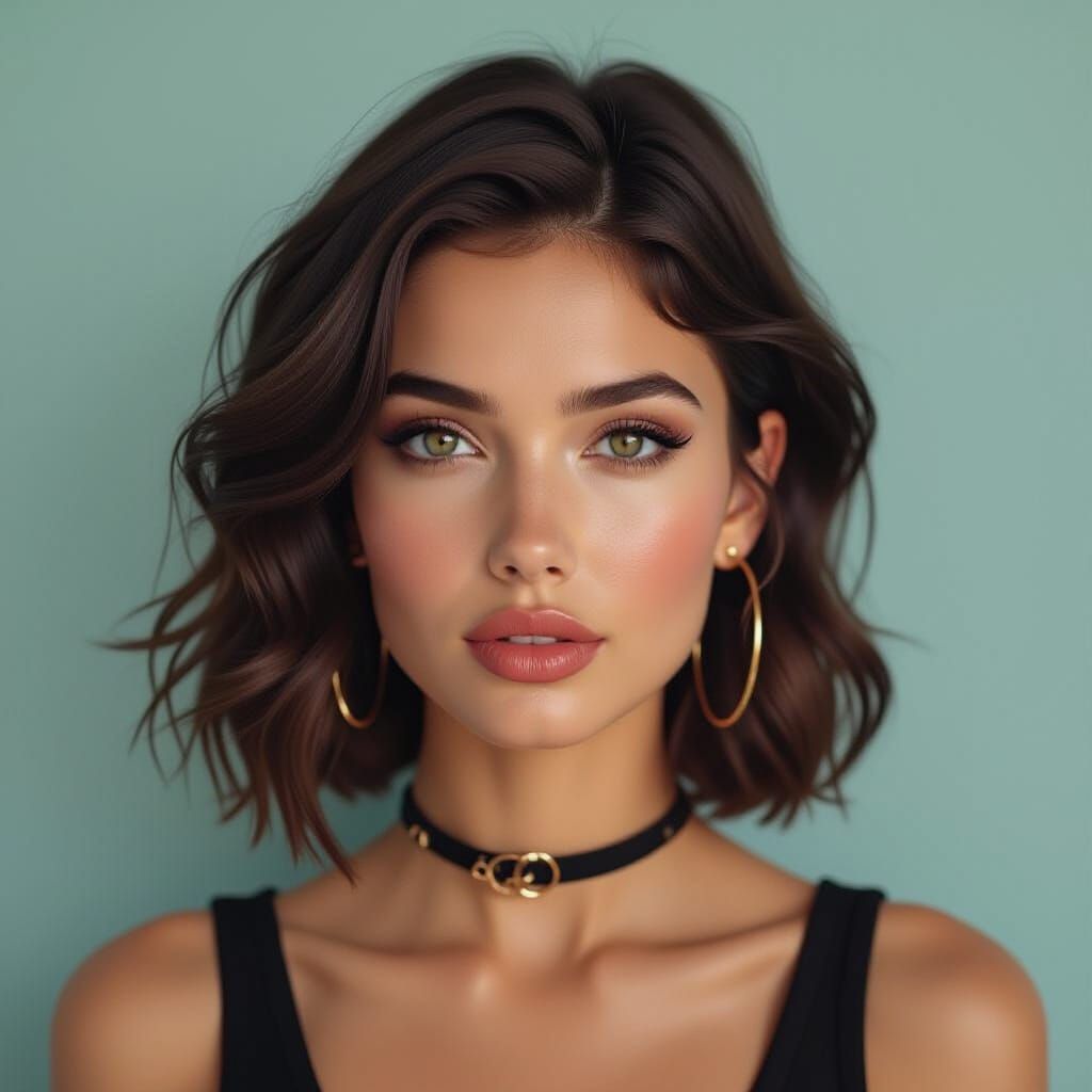 Cyberpunk Propaganda Portrait in Magical Realism Style