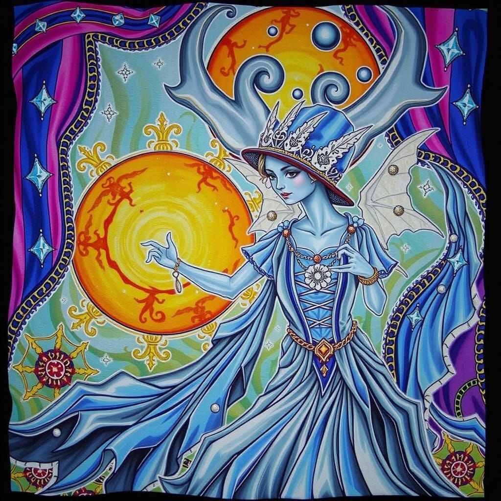 Abstract Red Color Palette, AI Generated Art