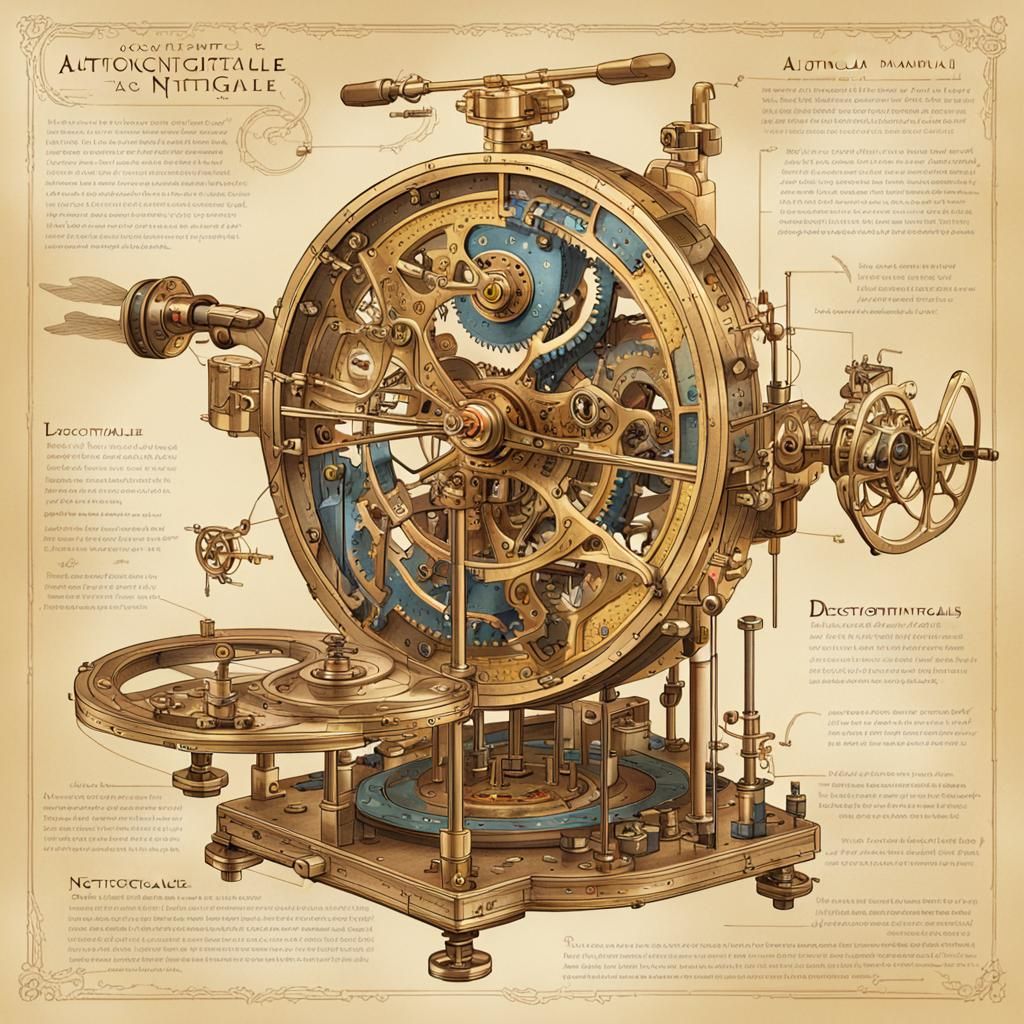 Clockwork Nightingale: Artificer's Manual Illustration
