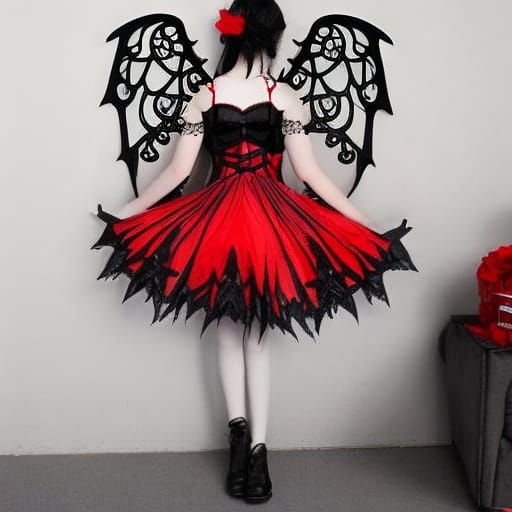 Anime Woman with Elf Ears and Fairy Wings