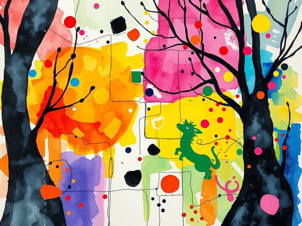 Liminal Kidcore: Abstract Watercolor Art