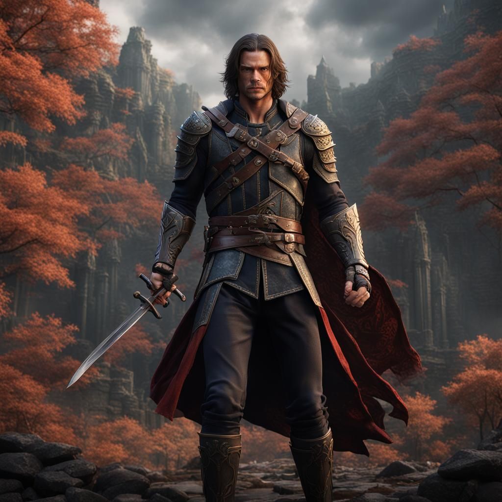 Jared Padalecki as Castlevania Warrior: Hyperrealistic Art
