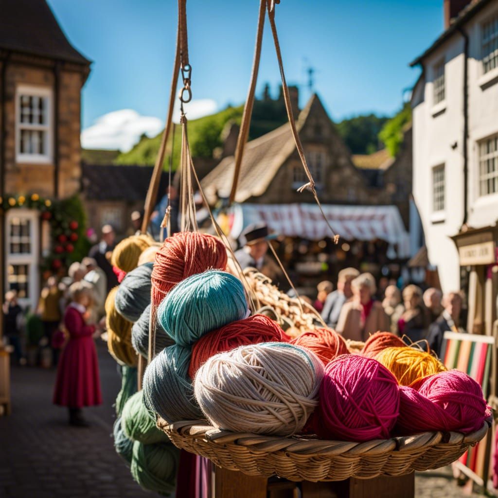 Dunster Medieval Village Yarn Market, Somerset England