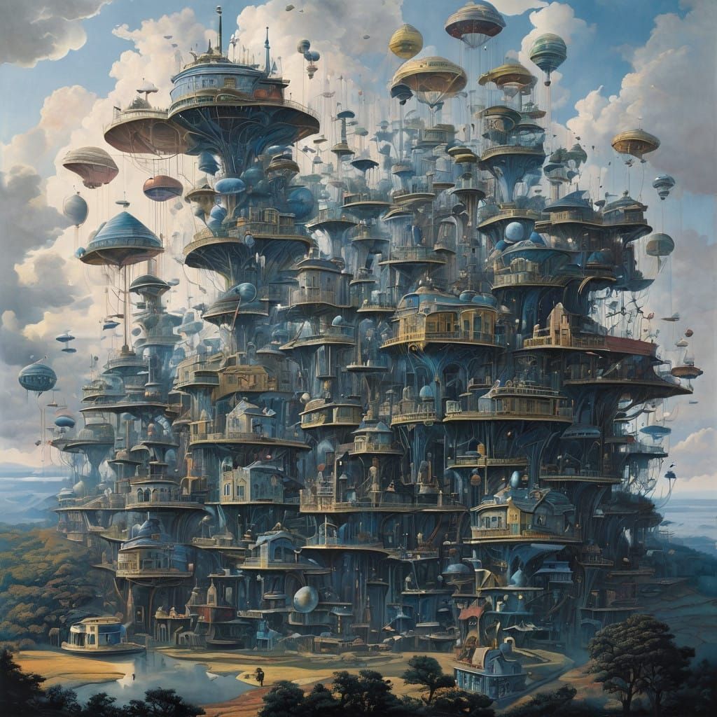 Surrealist Dreamscapes in Vibrant Colors