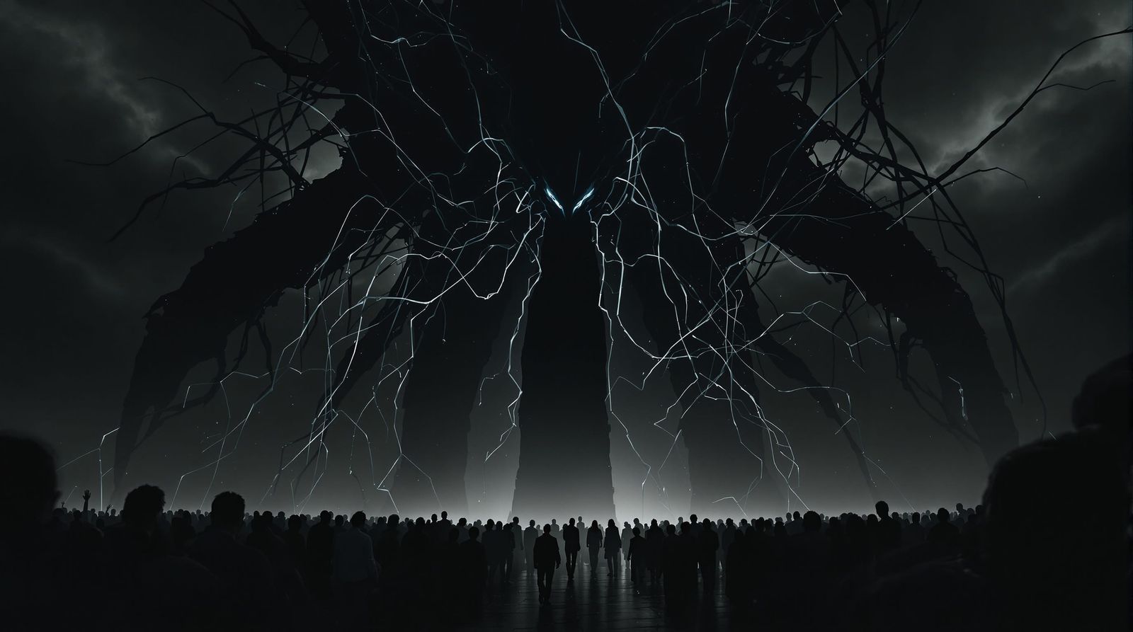 AI Control Over Humans In Dystopian Concept Art