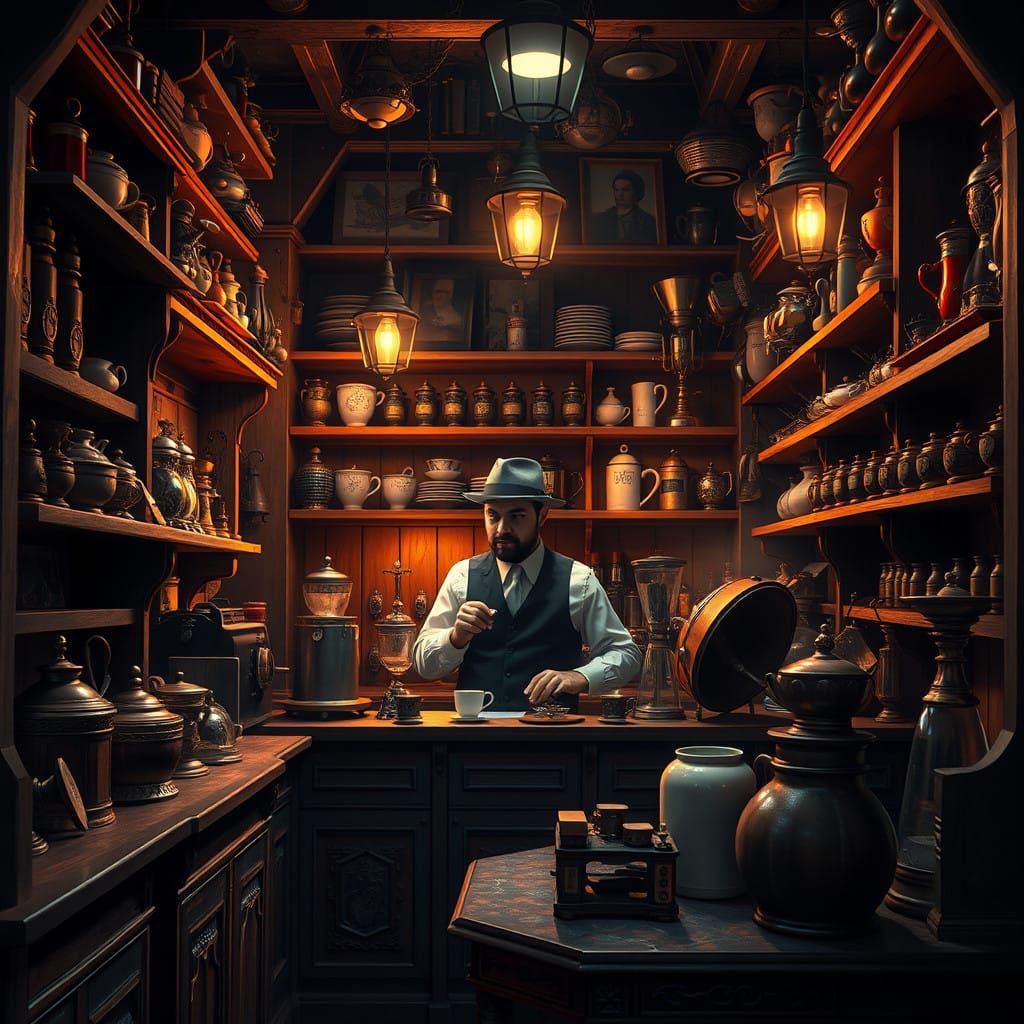 Monsieur Torréfacteur in Enchanting 19th-Century Parisian Ca...