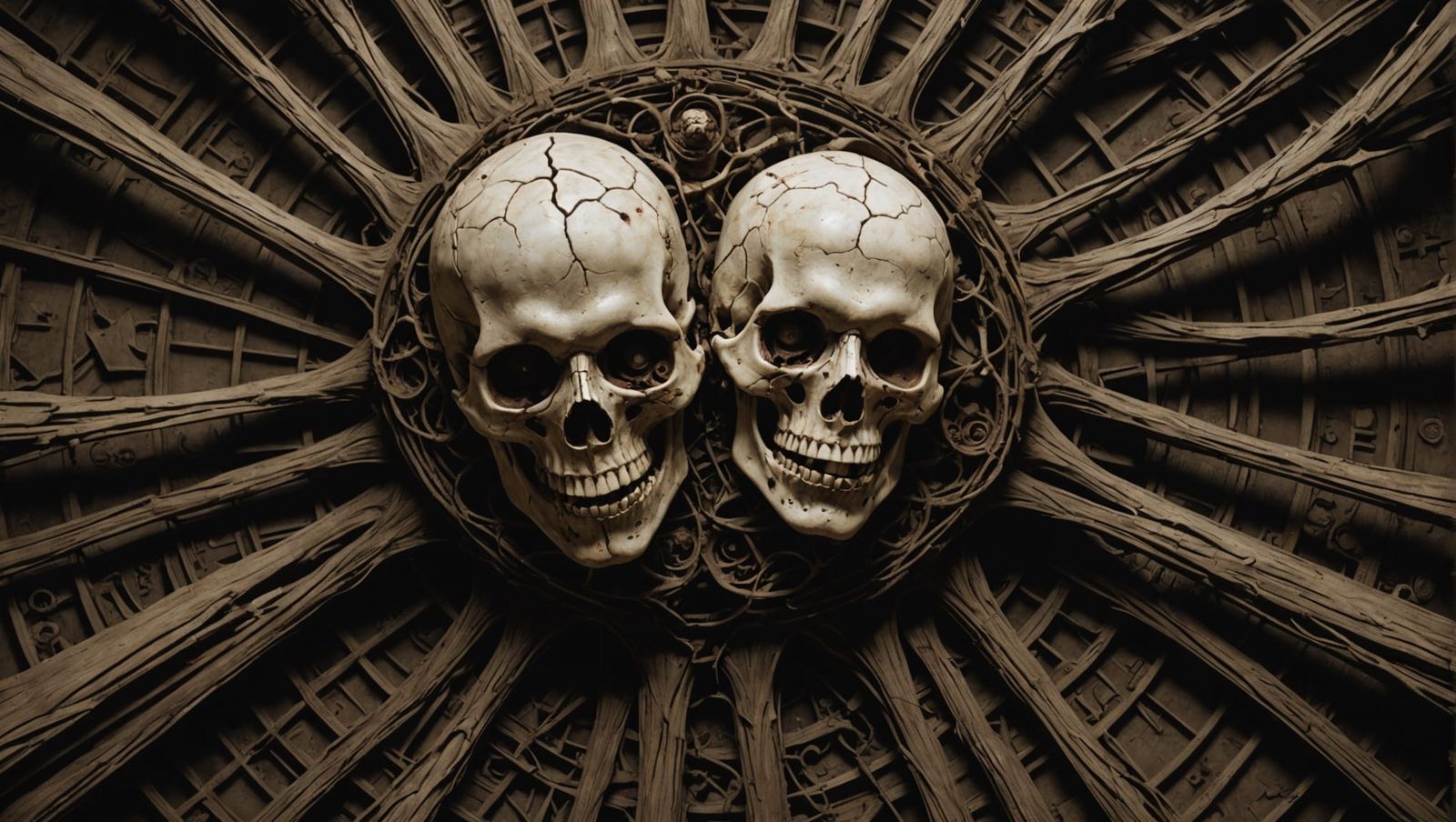 Horrific Anatomically Accurate Figure in Surreal Dreamscape