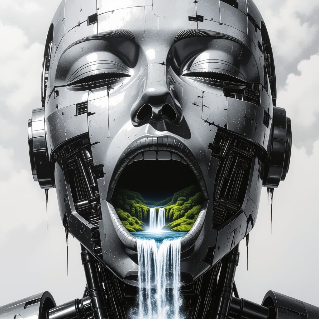 Robot waterfall