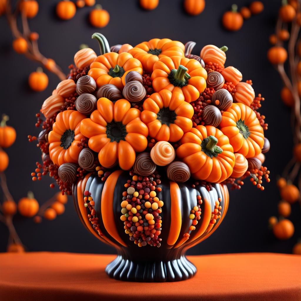 Halloween Candy and Chocolate Bouquet