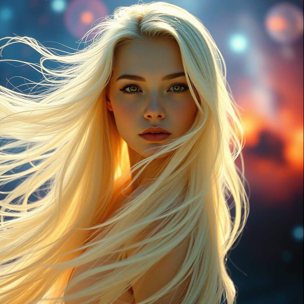 Radiant Goddess in Cosmic Birth