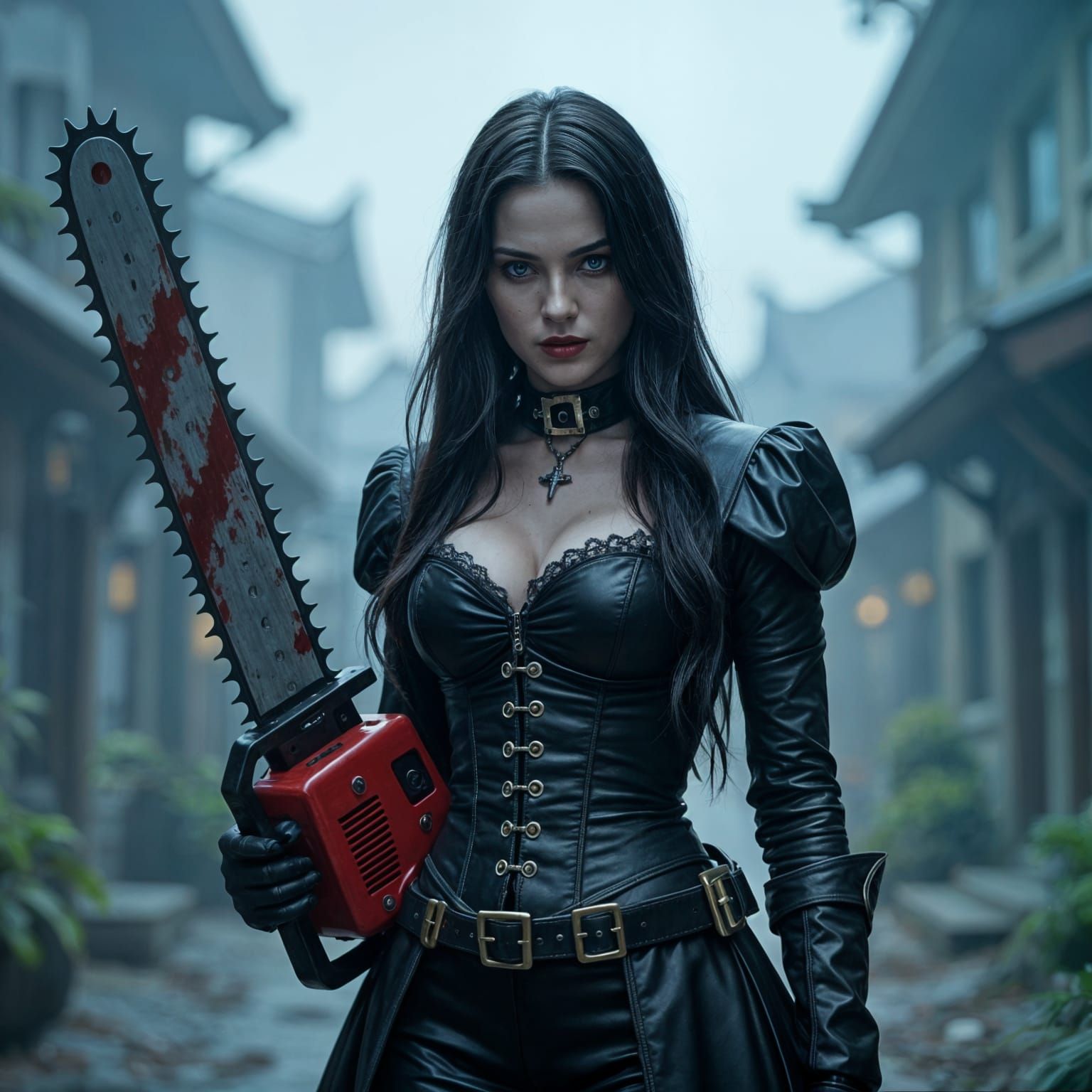 Chainsaw Villainess: A Horror Movie Still