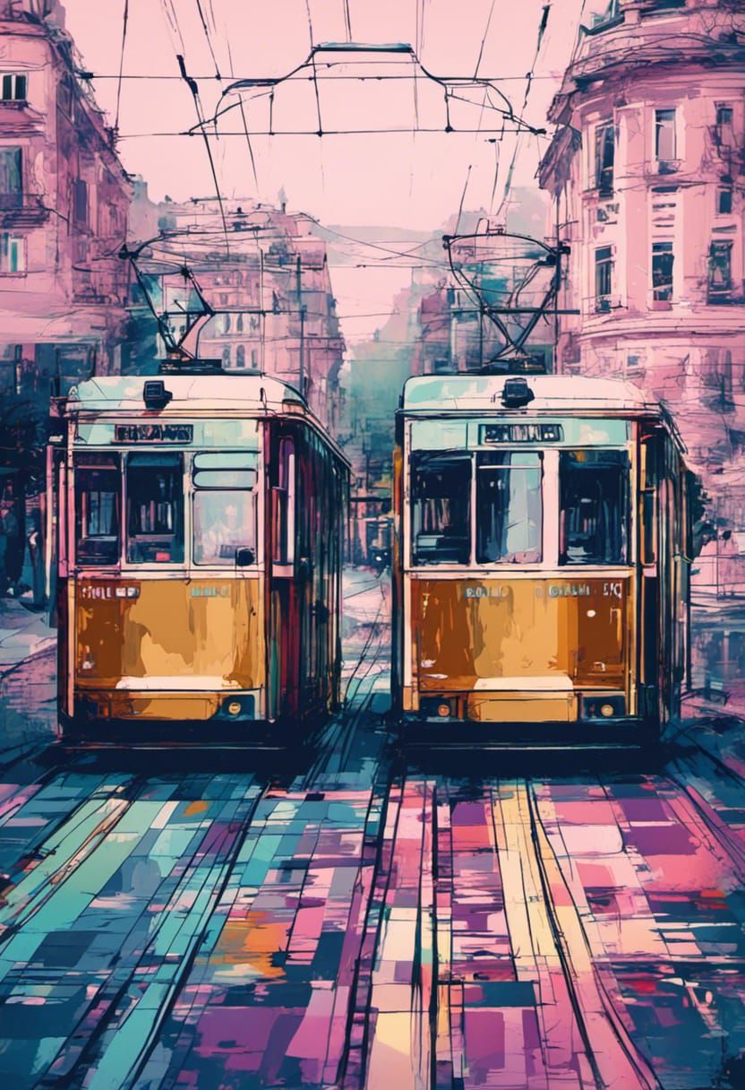Trams on the way