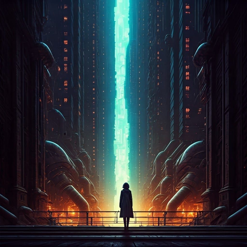 A sprawling megacity built atop the rusting bones of an ancient steampunk empire