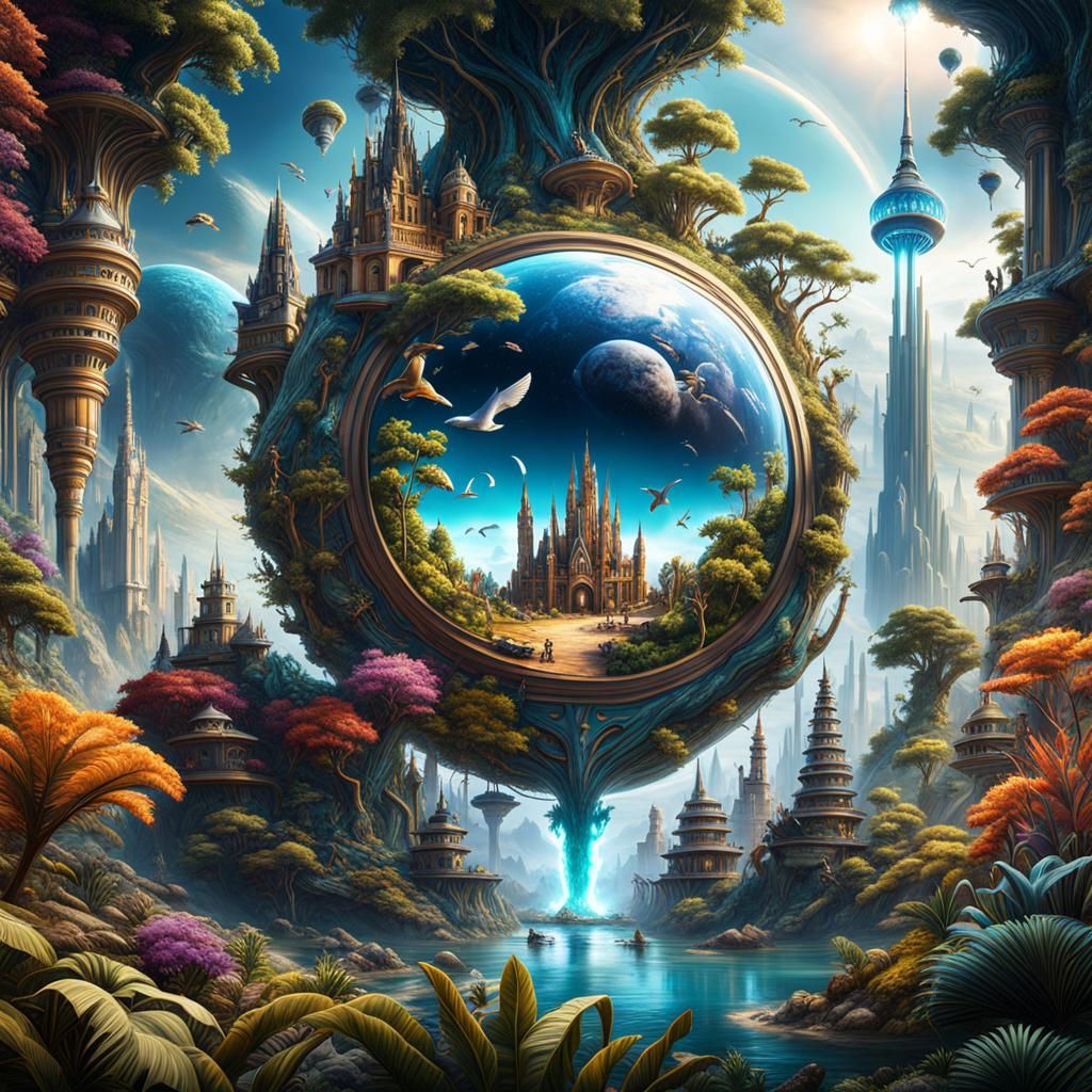Utopia: A Unity of Species in Detailed Matte Painting