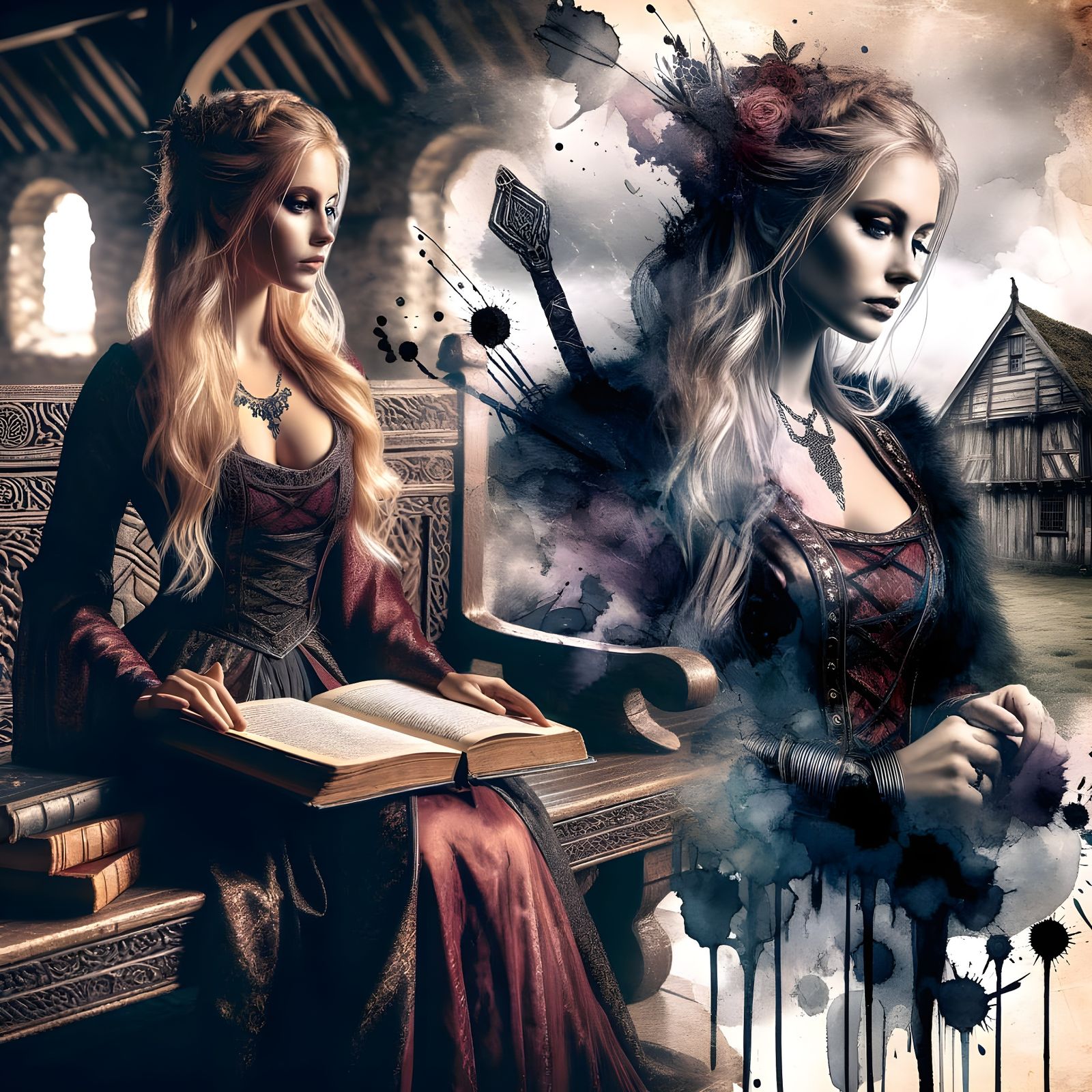 Celtic Goddess Contemplates Ancient Lore in Moody, Romantic ...