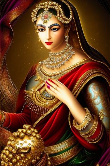 Jeweled Skull: Digital Matte Painting