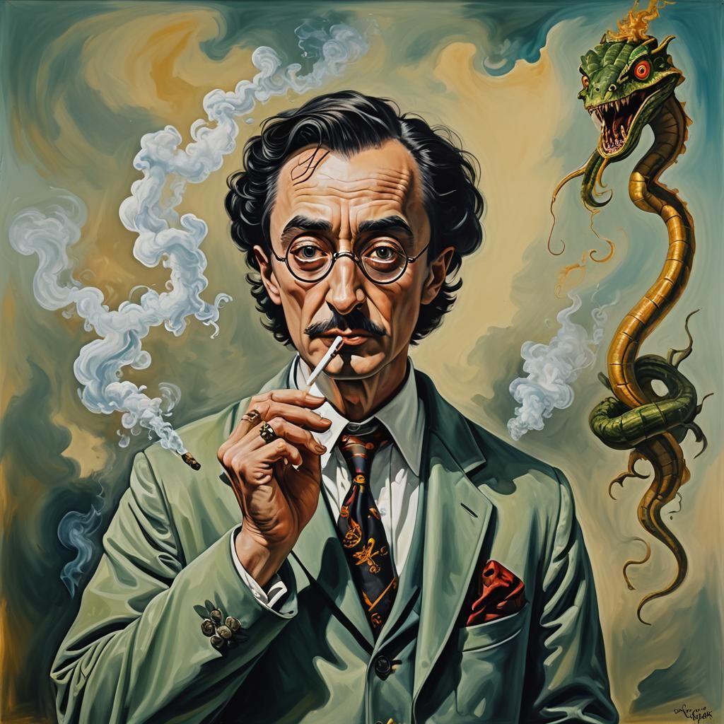 Surreal Harry Potter as KingCobraJFS in Dali Style
