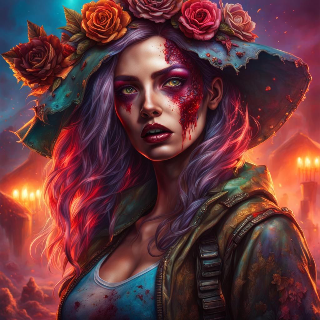 Apocalyptic Wonderland with Detailed Zombie Women
