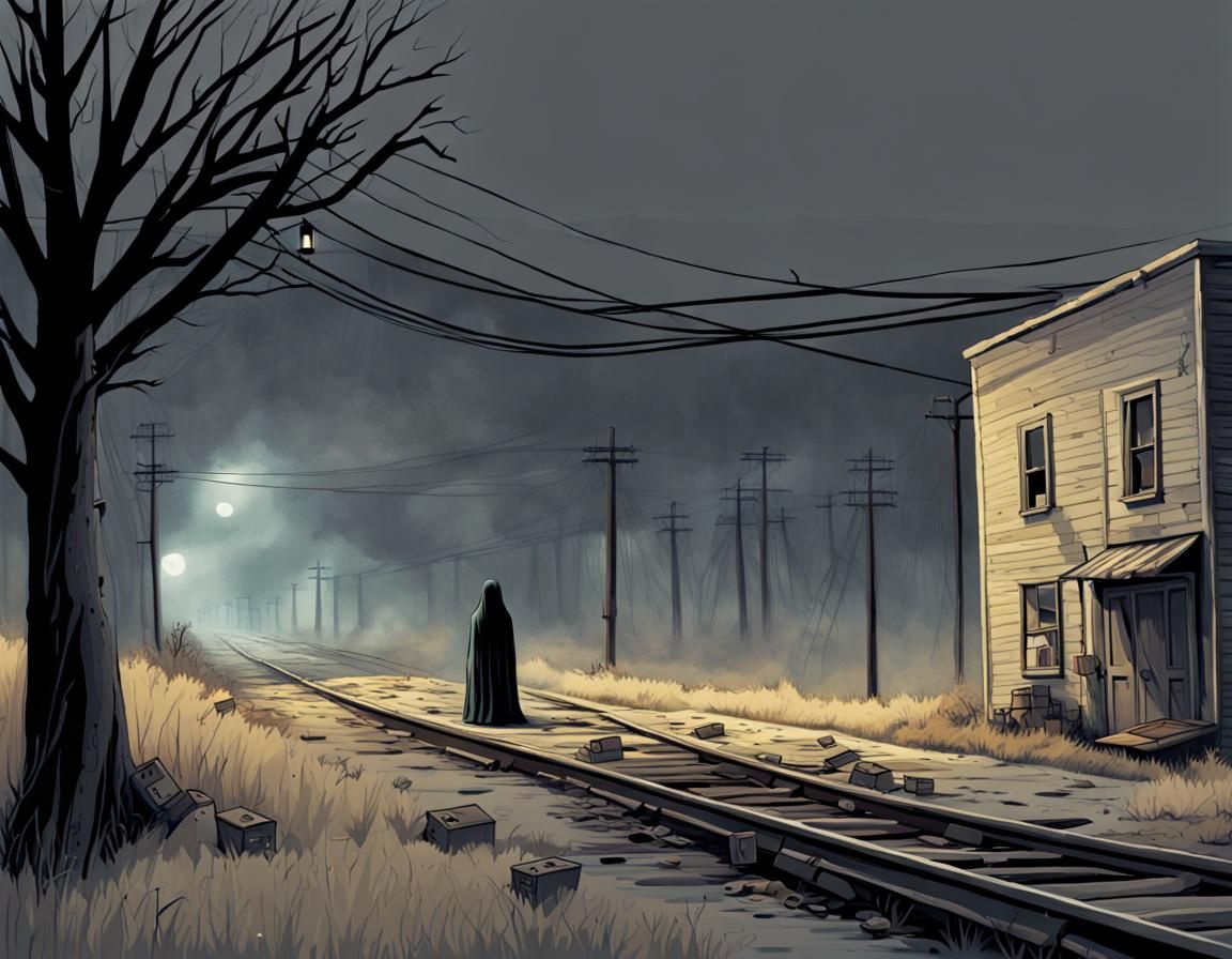 Eerie Ghost Haunts Abandoned Midwest Town