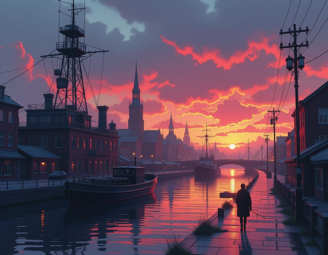 Epic Cinematic Scene with Maximalist Textures