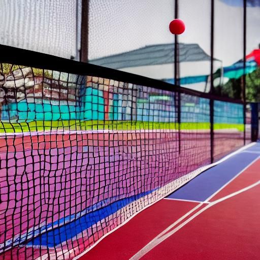 Colorful Wide Paddle Racket in Professional Photo