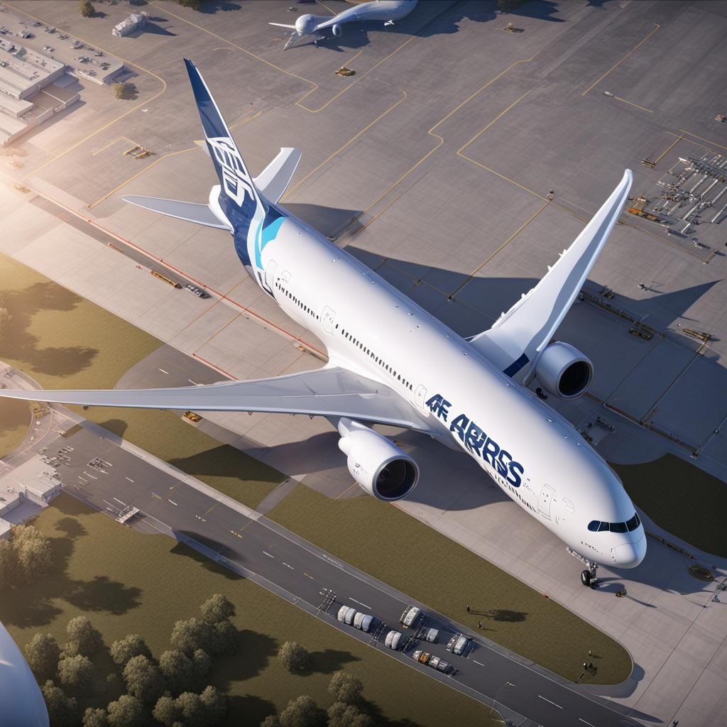 Airbus A350 and Boeing 787 Matte Painting