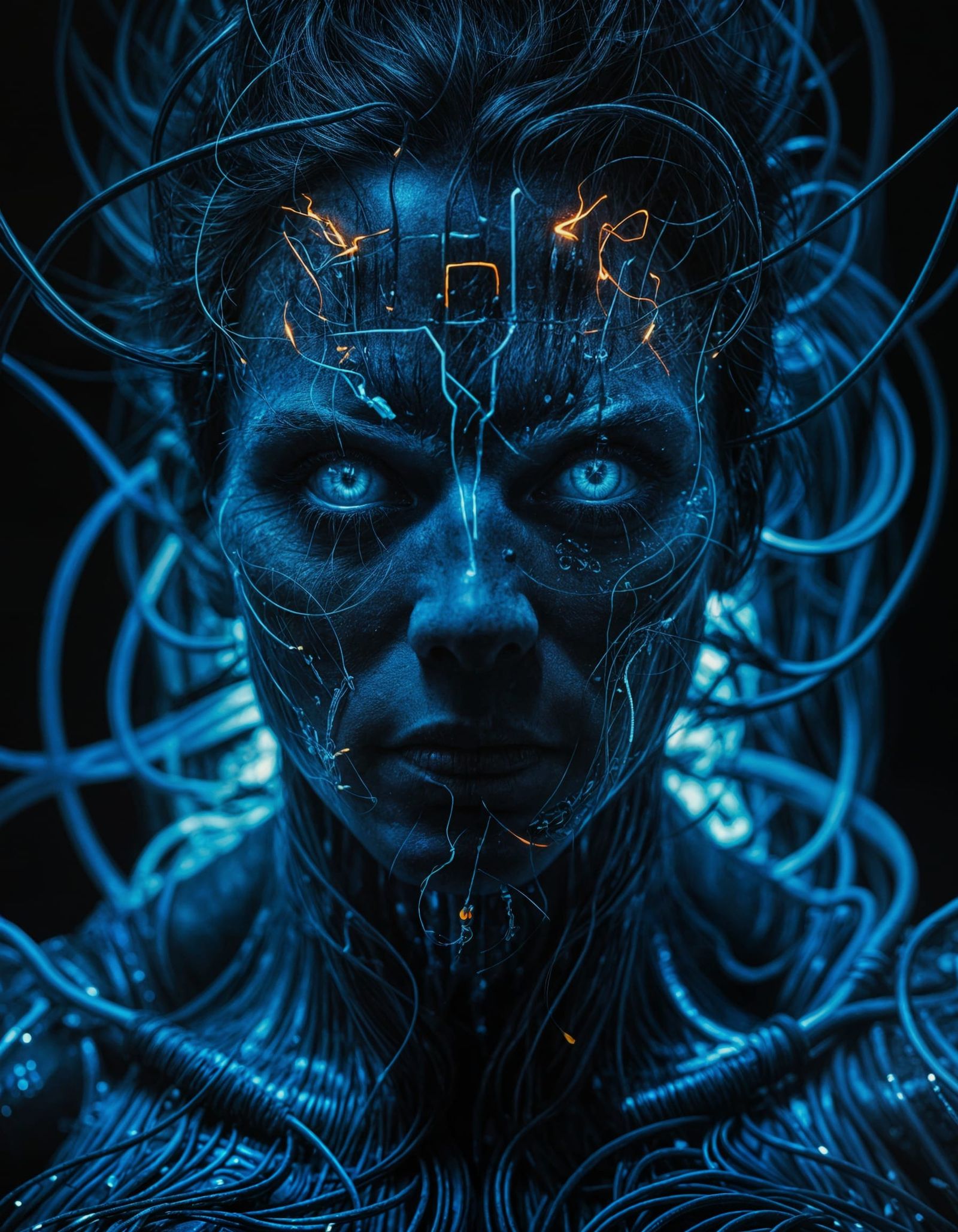 Distorted Wired Portrait: A Twisted Vision