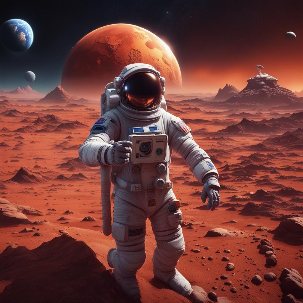 Astronaut Selfie on Mars with Civilization