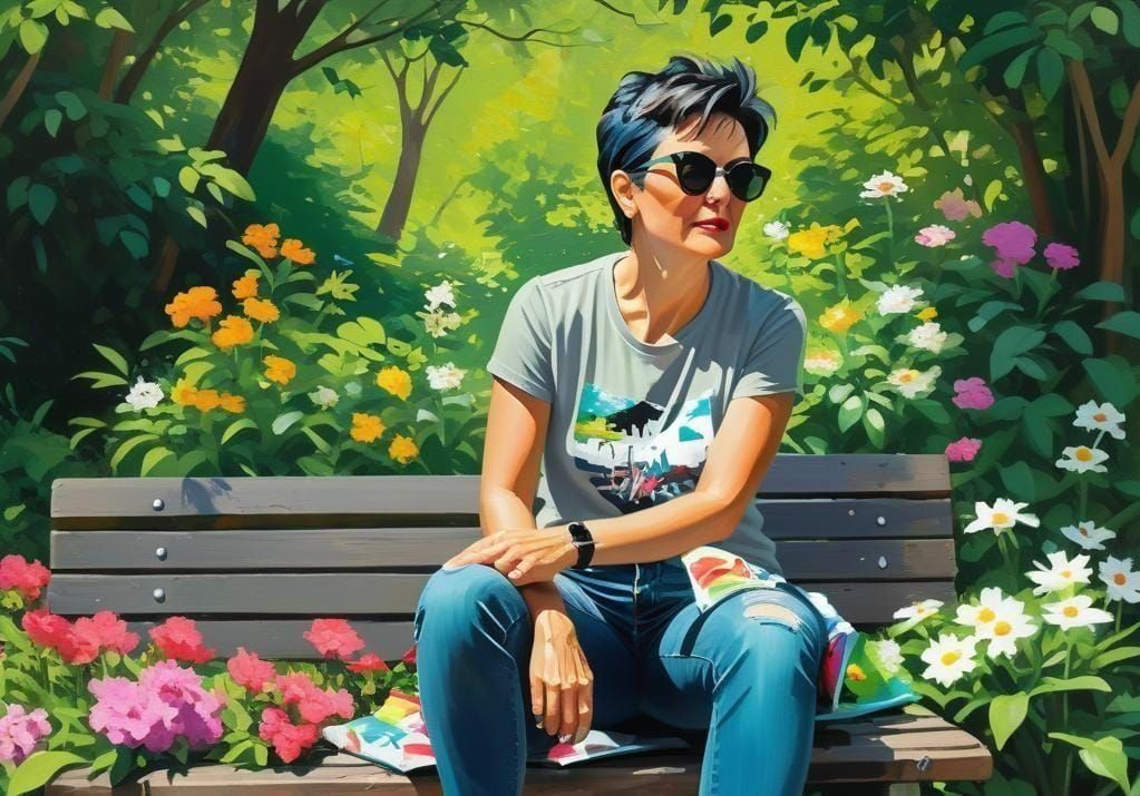 a glossy airbrush abstract oil painting in Painterly Art Sty...