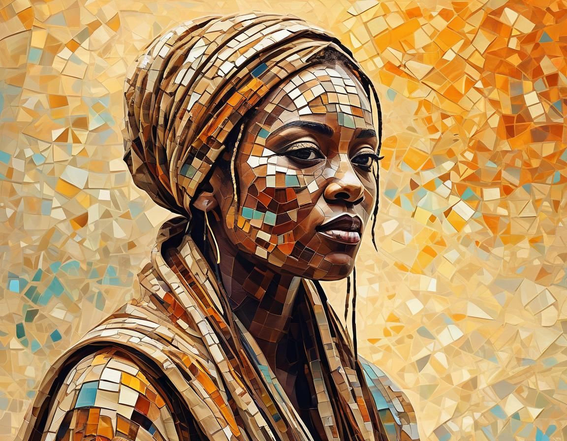 Zebra in Ethereal Post-Apocalyptic Landscape as Digital Art